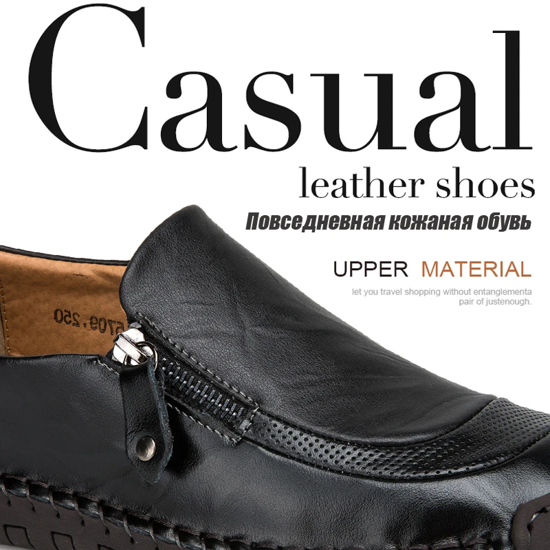Мужские повседневные Лоферы ZFTL водонепроницаемые мокасины ручной работы из