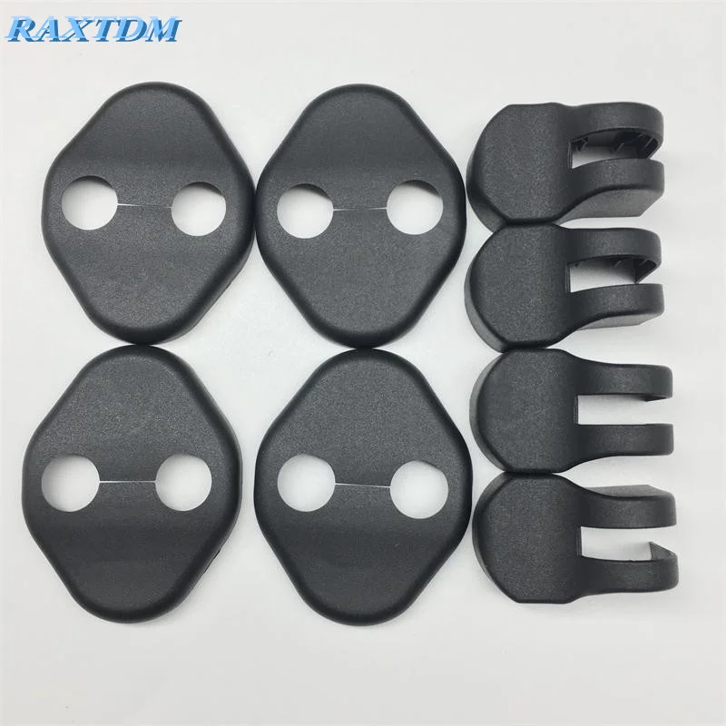 

4Pcs Car Door Lock Protector Cover+4Pcs Door Check Arm Protection Cover For KIA RIO K2 Soul