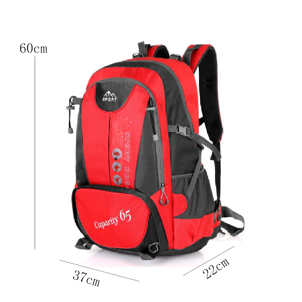 55L Большой Вместительный рюкзак для альпинизма мужчин и женщин спортивный