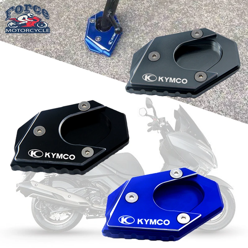 

Motorcycle Accessories Side Stand Enlarger Kickstand Enlarge Plate Pad For KYMCO Downtown 300i 350i 300 350 Xciting 250 300 400