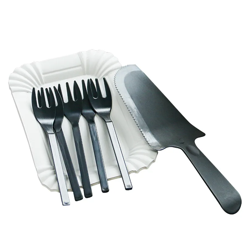 Набор одноразовых пластиковых ножей и вилок для торта на день рождения 22 шт. | Дом