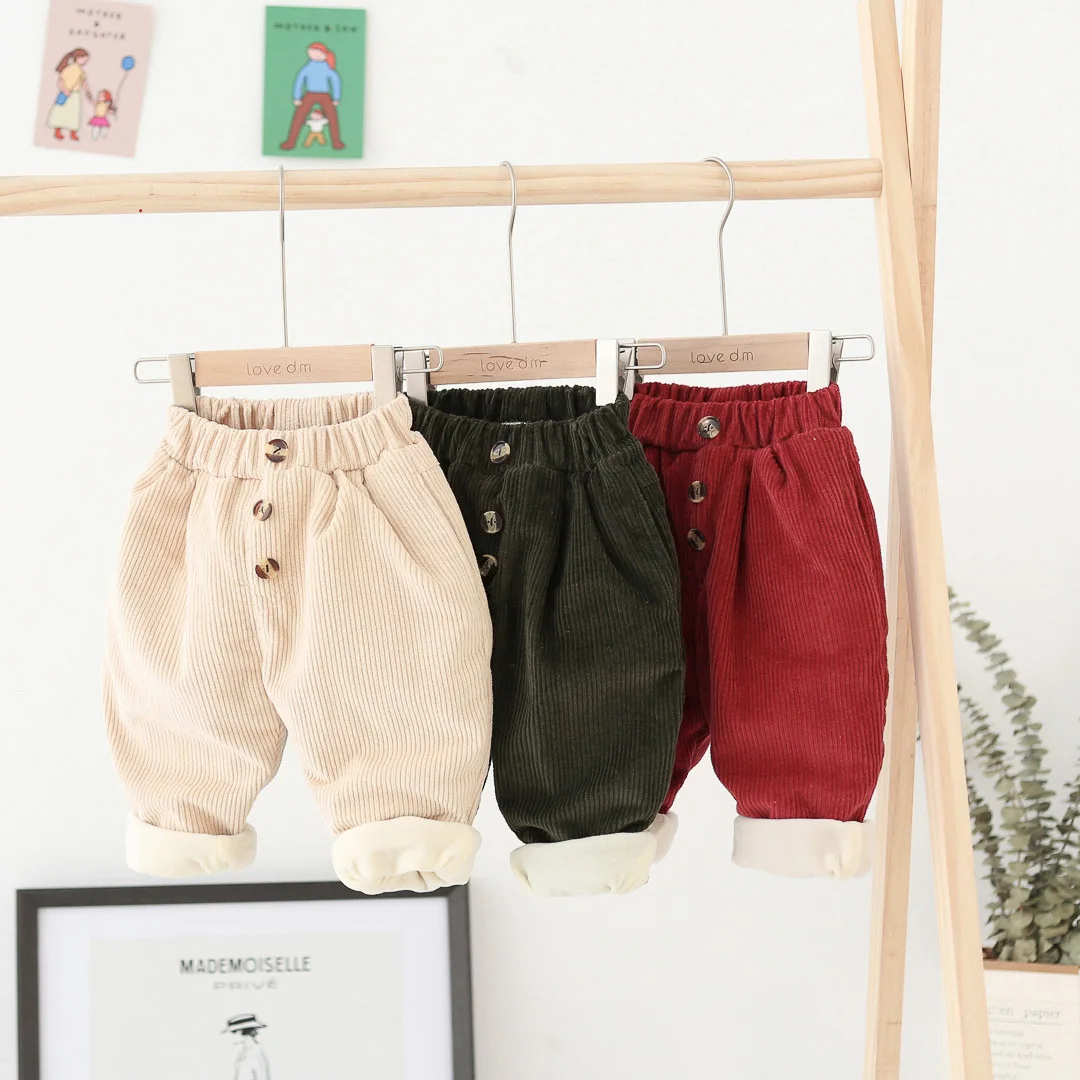 Одежда для новорожденных штаны мальчиков новинка Зимние Детские утепленные