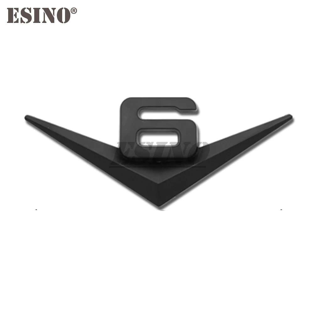 

3D V6 V8 образец, автомобильный металлический сплав, крыло багажника, клейкий значок, задняя дверь, Displaceme Эмблема Для Volkswagen Touareg Phaeton