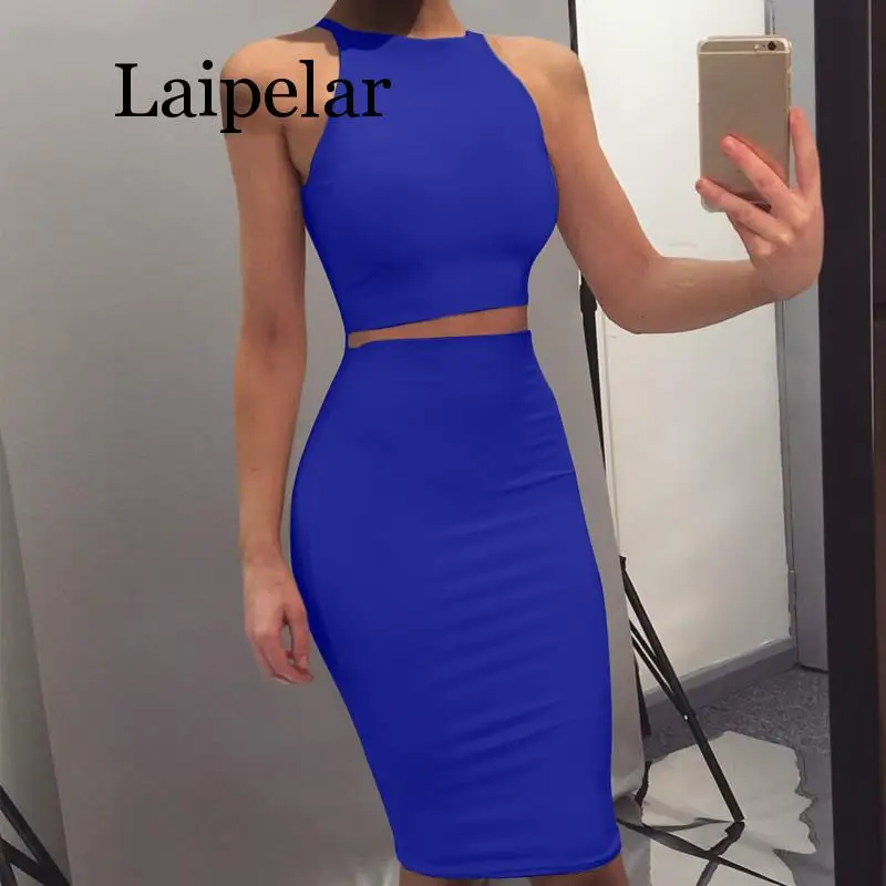 Сексуальное облегающее платье без рукавов с круглым вырезом для ночного клуба