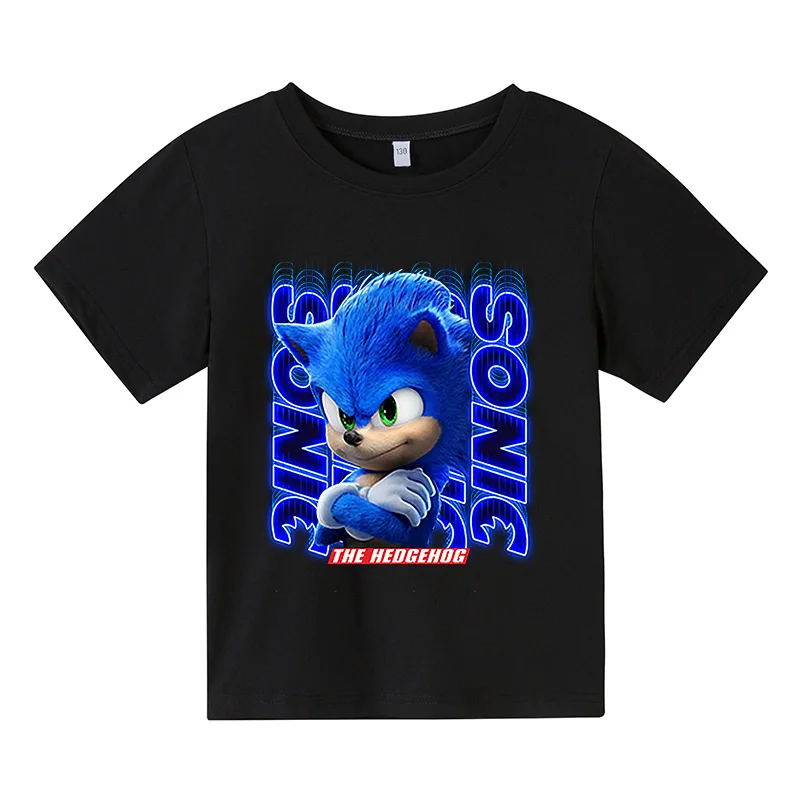 

2021Toddler sonic summer Cool T shirts Boys and girls Hiphop Tee Tshirt Boy color Clothes Drop 4 5 6 7 8 9 10 11 12 13 14Years