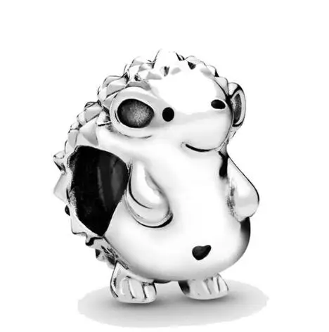 

Genuine 925 Sterling Silver Bead Charm Nino The Hedgehog Charm Fit Pan Bracelets & Necklace Women Diy Jewelry