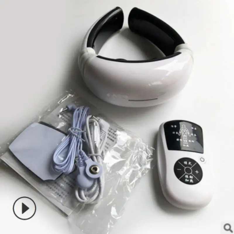 

3 Heads Neck Massager Shoulder Cervical Massager Multifunctional Electric Hot Compress Pulse Neck Protector With Remote Control