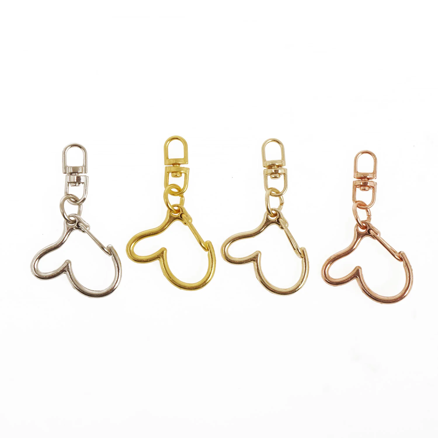 

10 шт., Брелоки для ключей в форме сердца