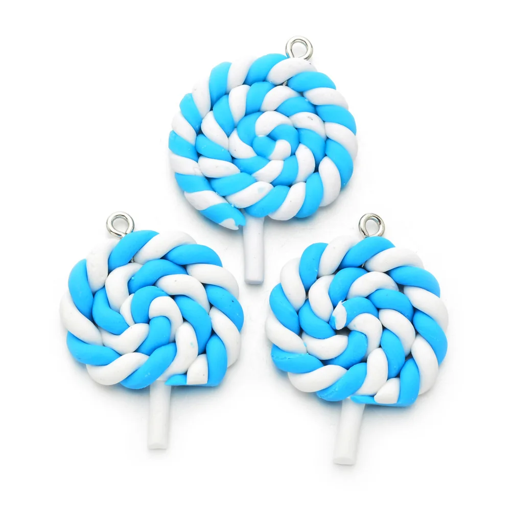 

10pc 7mm Mixed Color Fruit Beads Lollipop Clay Beads Polymer Clay Spacer Necklace Loose Beads For DIY Bracelet Accessory