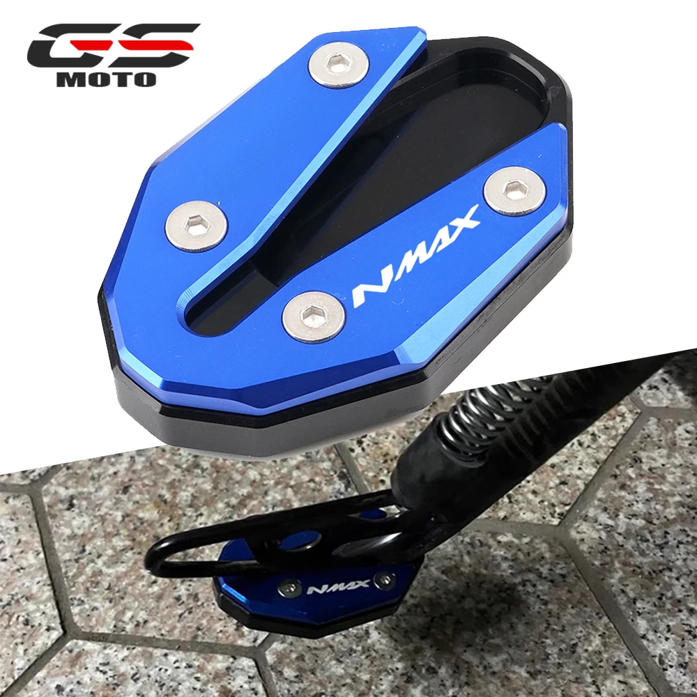 

For YAMAHA NMAX125 NMAX155 NMAX 125 155 2020 2021 Moto Foot Side Stand Enlarger Kicksdand Extension Pads Motorcycle Accessories