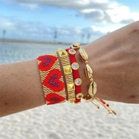 rttooas star love heart miyuki bracelets for women handmade braided light luxury rivet beaded bracelet pulseras trendy jewelry