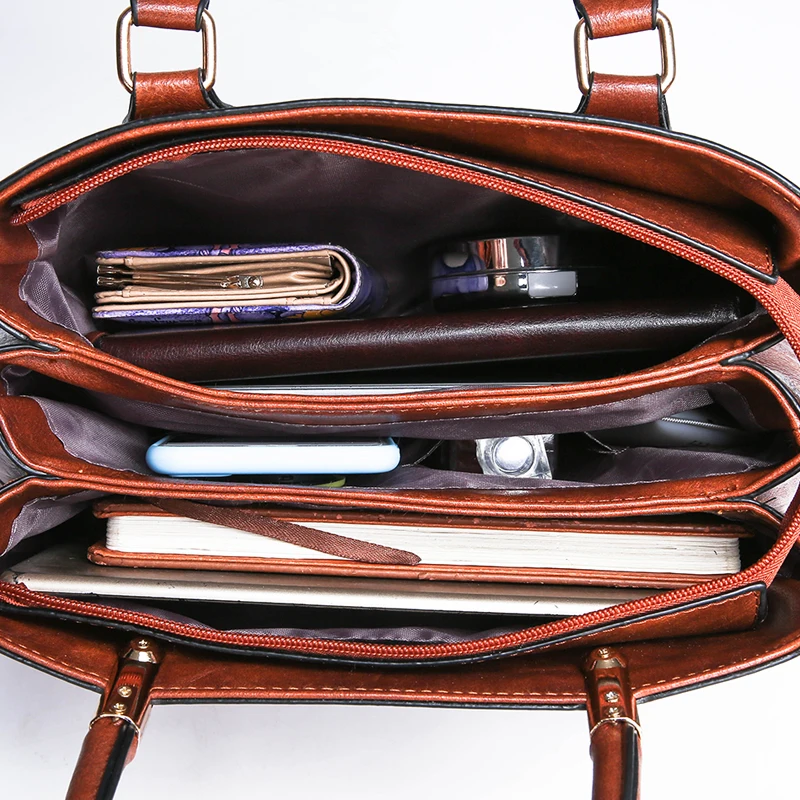 Высокое качество искусственная кожа женская большая сумка на плечо женские