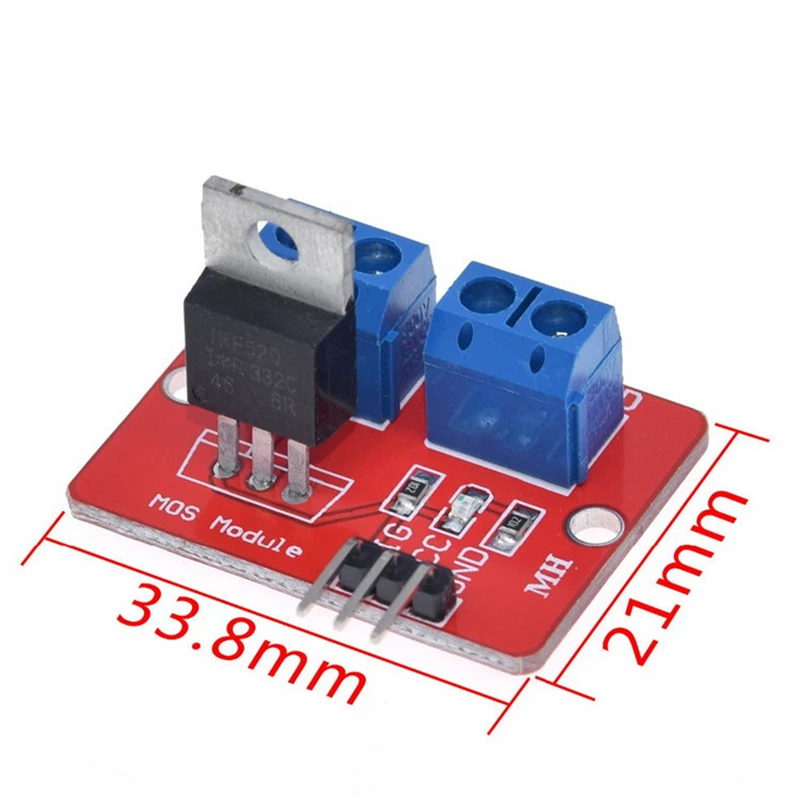 Верхняя кнопка Mosfet 0-24 В стандартный модуль IRF520 для Arduino MCU ARM Raspberry pi | Компьютеры и