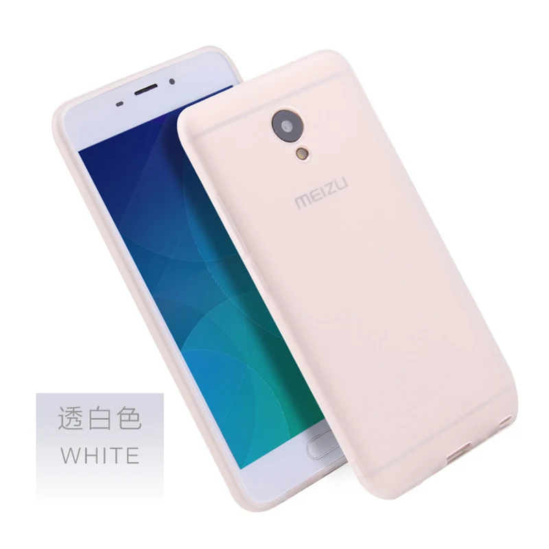 Карамельный цвет чехол для Meizu M5s M5 Примечание M6S M6T мягкий чехол для Meizu M6 Note Pro 6 Pro 7 Plus чехол на Meizu 15 плюс 16 плюс MX6 - Цвет: Translucent White