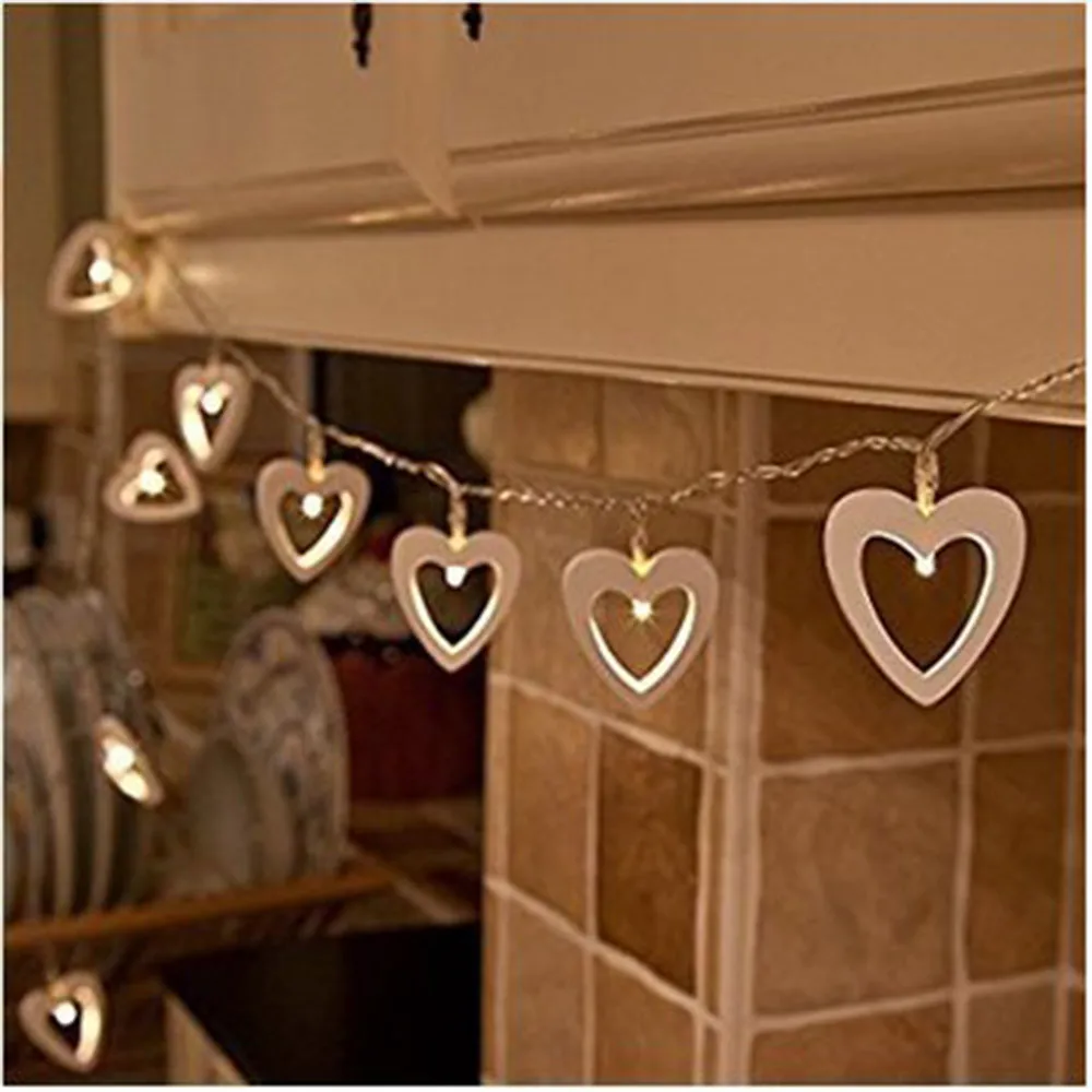 20 светодиодный s Star светодиодный гирлянды Снежинка Романтический День Святого Валентина Рождество День рождения Свадьба вечеринка украшения Вечерние огни