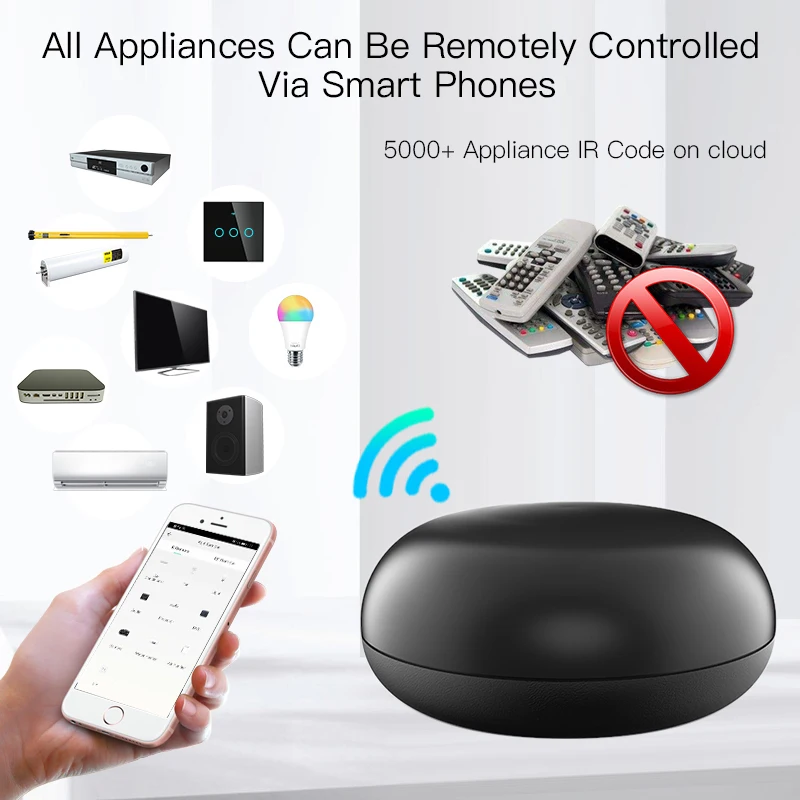 Новый tuya WIFI IR RF пульт дистанционного управления Универсальный копировальный
