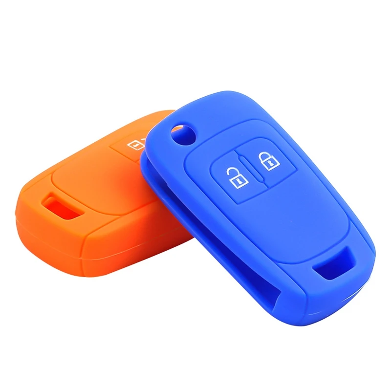

2 Button Silicone Car Remote Key Fob Shell Cover Case For Opel Astra J Corsa D Zafira C Mokka Insignia Cascada Adam Meriva
