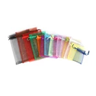 Мешочки из органзы на шнурке, 24 цвета, 50 шт.