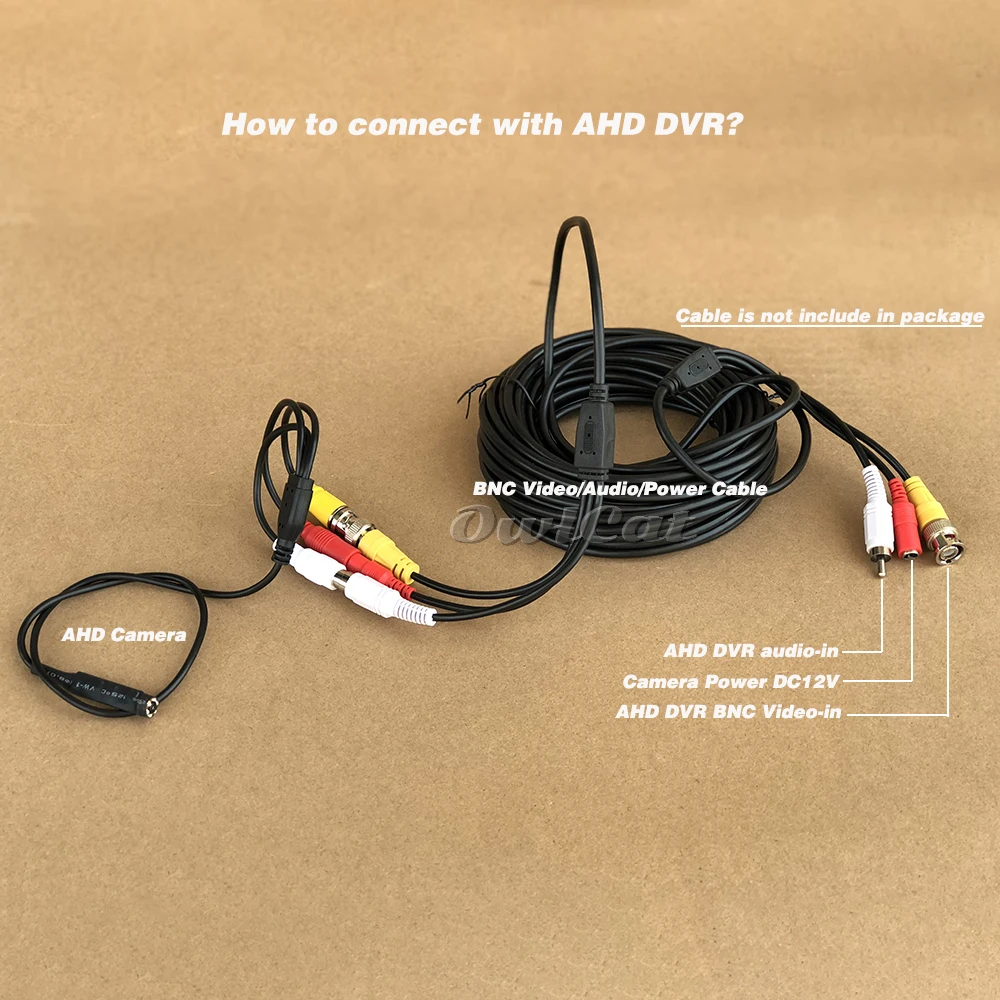 OwlCat супер мини AHD CCTV камера HD 720P Встроенный 940nm невидимый Инфракрасный IR-LED ночного видения с аудио микрофоном объектив 3,7 мм