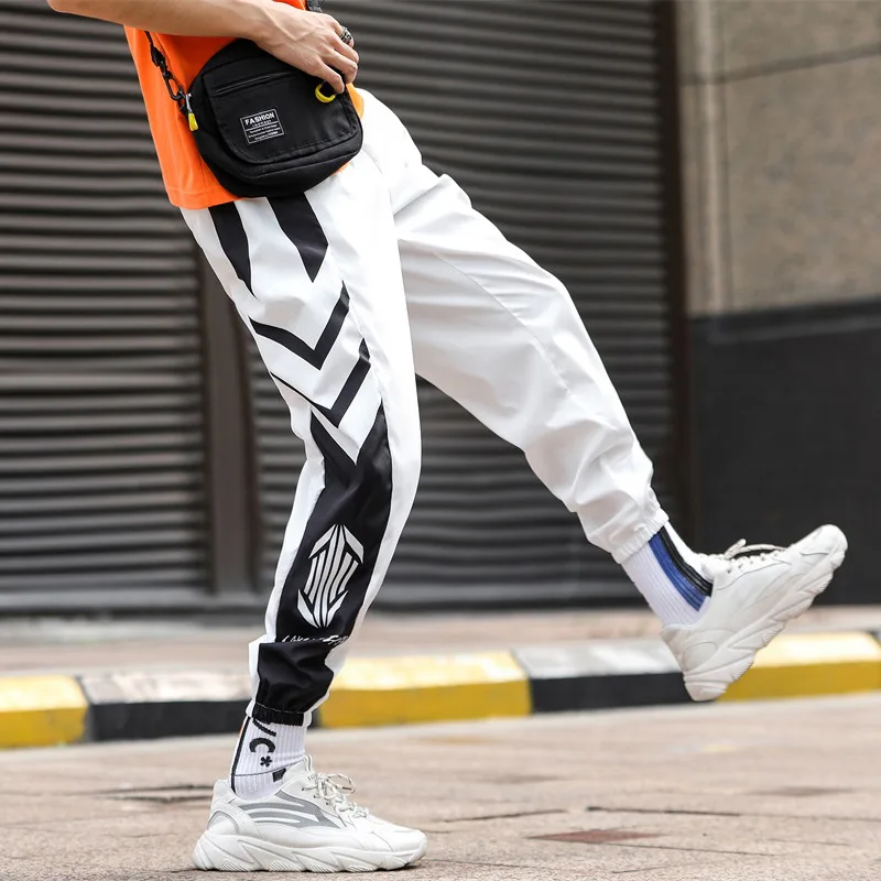 

Teen Hip hop Joggers Pants Men Loose Harem Pant Male Trousers Casual Sweatpants Streetwear