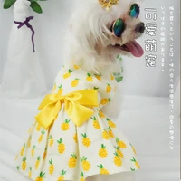 small dog dress summer cat skirt cute fruit print puppy dresses chihuahua pomeranian yorkshire clothes shih tzu maltese clothing