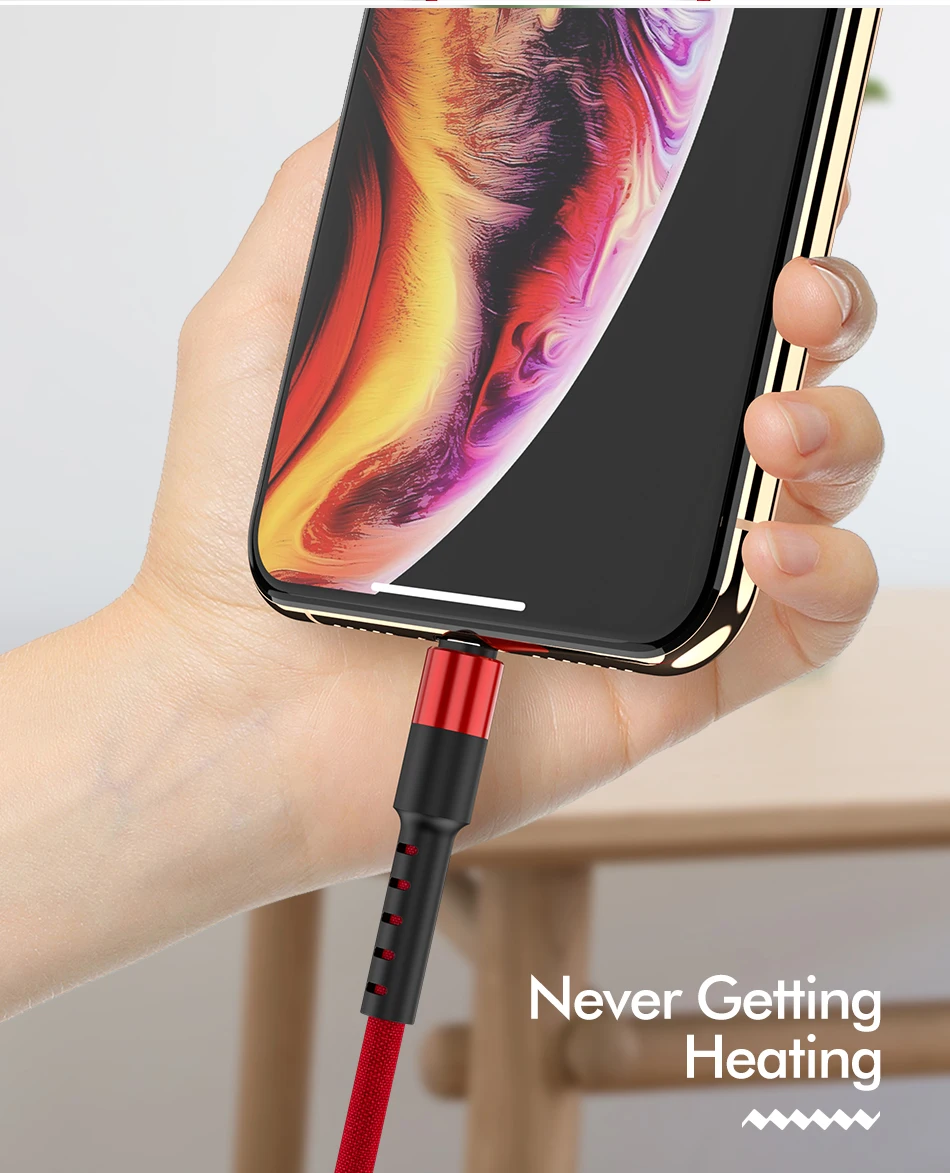 ROCK Knit USB кабель для iPhone 11 pro max Xr X 8 7 plus, iPad, быстрая зарядка, кабель для мобильного телефона, кабель для передачи данных, провод для зарядного устройства для iPhone