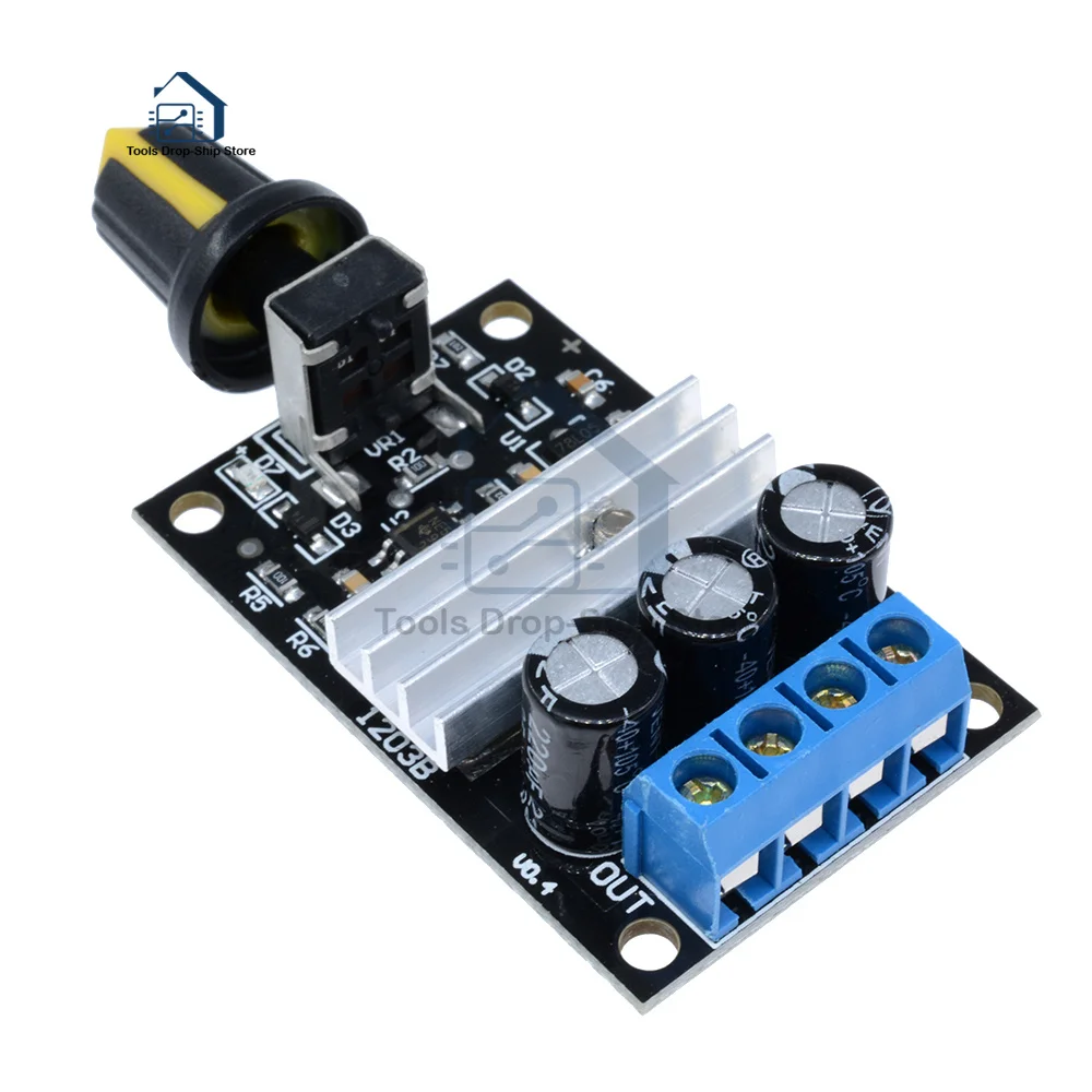 PWM 6V-28V 3A Φ регулятор Регулируемый переключатель управления скоростью вентилятор