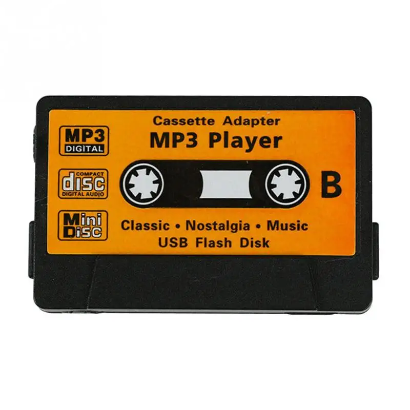 Black Форма кассеты мини mp3-плеер милый спортивный музыкальный плеер перезаряжаемый usb-порт Ретро MP3 Поддержка TF кардридер подарок для детей - Цвет: Black