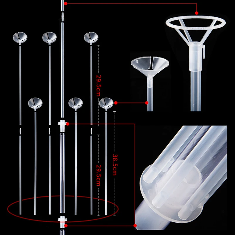 1 Набор надувной стоячий воздушные шары держатель для шарика Колонка конфетти