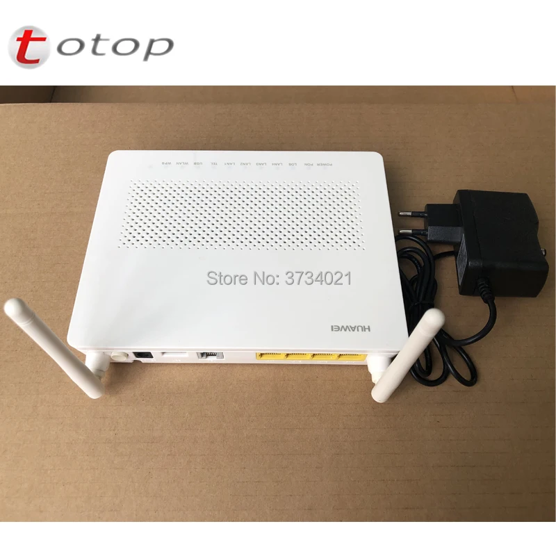 Б/у huawei GPON ONU ONT HG8546M 2POTS+ 4FE+ 1USB+ WiFi модем, 99% Новое huawei Telecom сетевое оборудование с адаптером питания