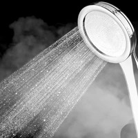 abs round chrome bathroom accessories nozzle shower head rainfall high pressure holder showerhead water saving fixtures