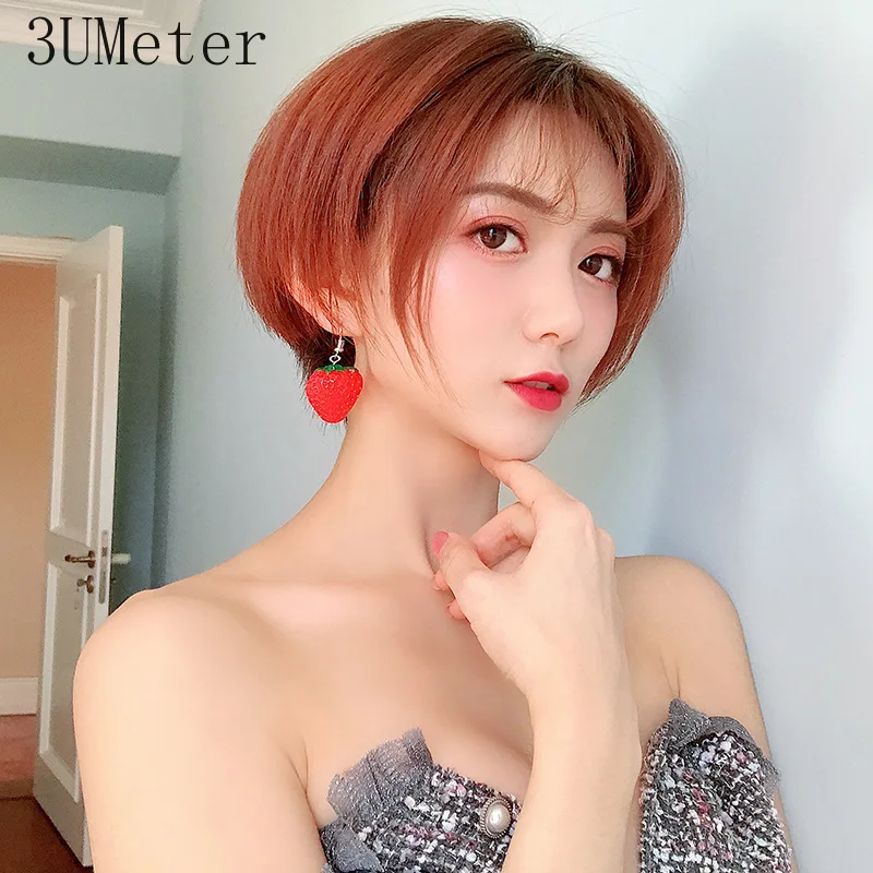 3UMeter 2019 Новая серия милых сережек корейского производства для женщин, которые выражают индивидуальность и творческий подход к моде, включающая в себя фрукты, забавных животных и другие оригинальные элементы. Отличный подарок.