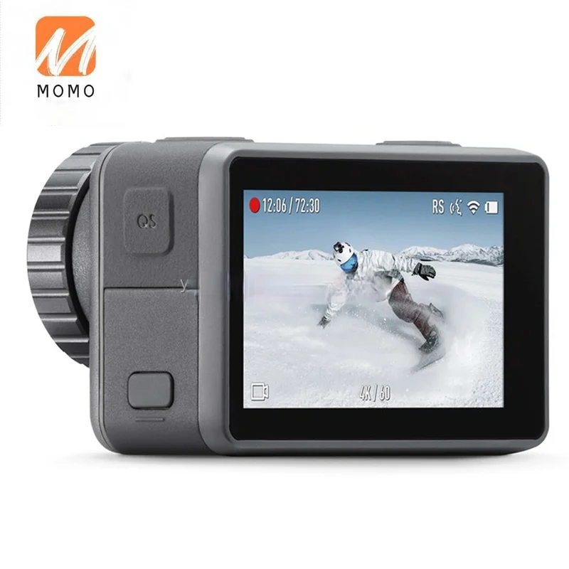 للبيع جديد تعزيز عمل كاميرا مقاوم للماء 4K HDR UHD 60FPS كاميرا رياضية مزدوجة سوبر مكافحة هزة شاشات مزدوجة