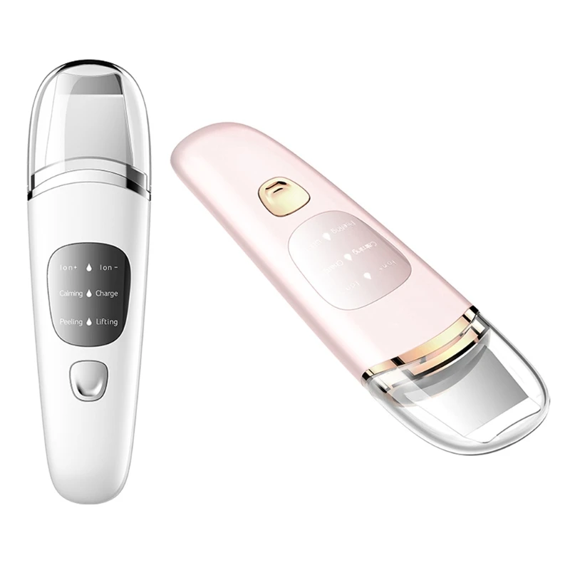 Ультразвуковой скребок для кожи лица ионный акне угрей очиститель пилинг лопаты
