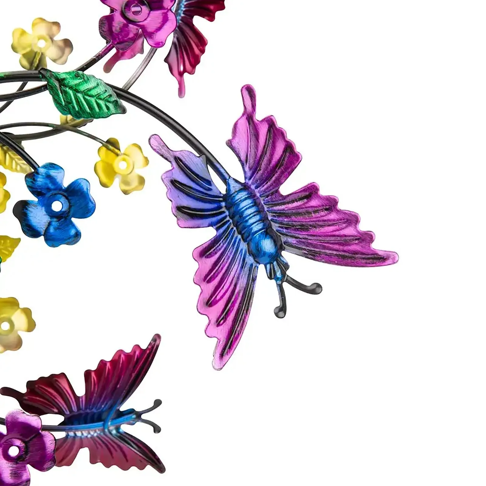

Colorful Pink And Purple Butterfly Metal Wind-spinner Garden Lawn Decoration Wind Spinners Outdoor Garden Decoration Yard Decor