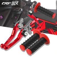 motocross hand grips handlebar and dirt bike brake clutch levers for honda crf250x crf 250x crf250 x 2014 2015 2016 2017 2018