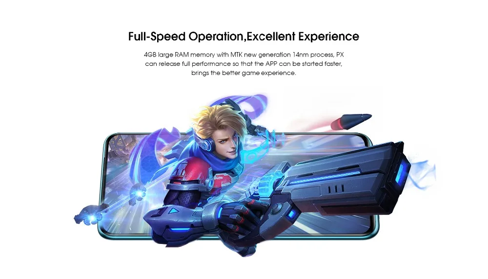 Elephone PX 6,5" FHD+ полноэкранная всплывающая камера 16 МП 3300 мАч глобальный мобильный телефон Android 9,0 MT6763 type C смартфон