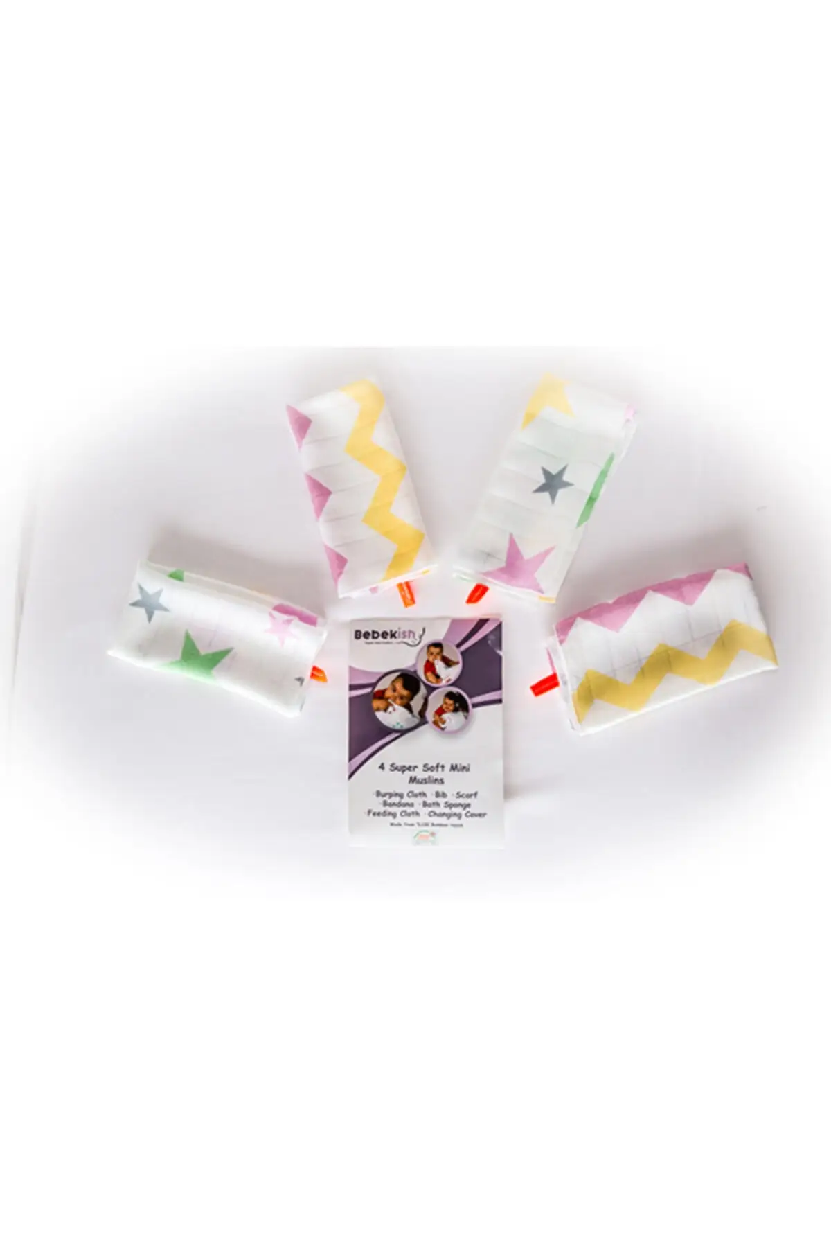 

100% bamboo Muslin Cloth Shoulder Cloth-Bright Star/bright Zigzag