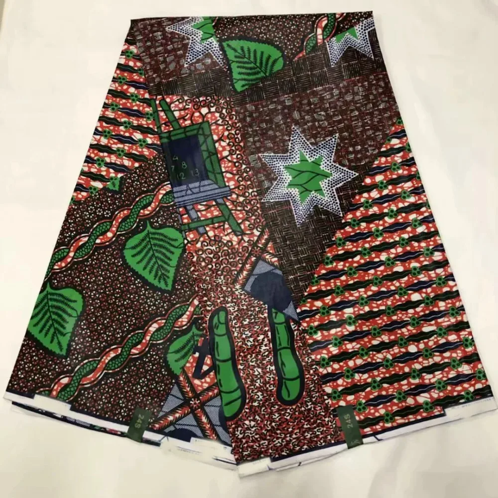Гарантированное качество блок воск Java печатных kente ткани, хлопок африканская Java восковая ткань для платья 6 ярдов! OT-4120