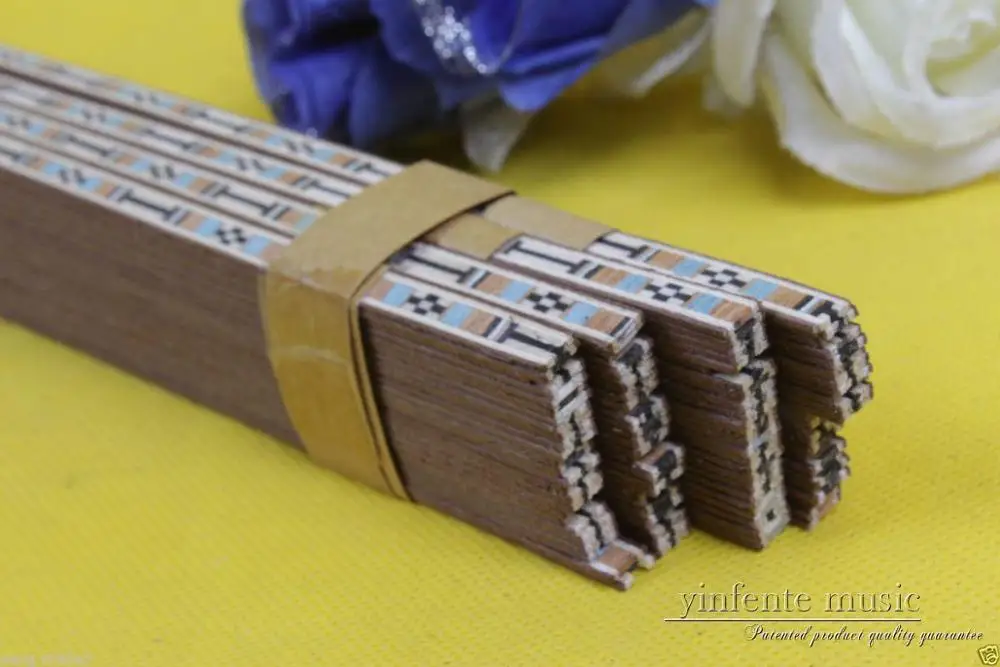 

20x Guitar Strip inlays LUTHIER FIGURED PURFLING Guitar parts 640x6x1.0mm #67