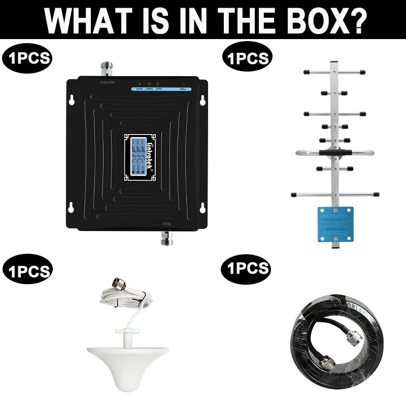 

4G 3G 2G Cellular Signal Amplifier 900 2100 1800 Tri-band Mobile phone Repeater GSM WCDMA LTE 900mhz 2100mhz 1800mhz Booster