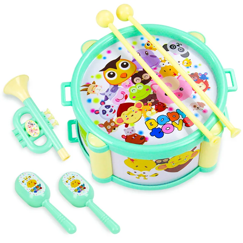 Набор разноцветных барабанов для джаза Мини Музыкальные инструменты