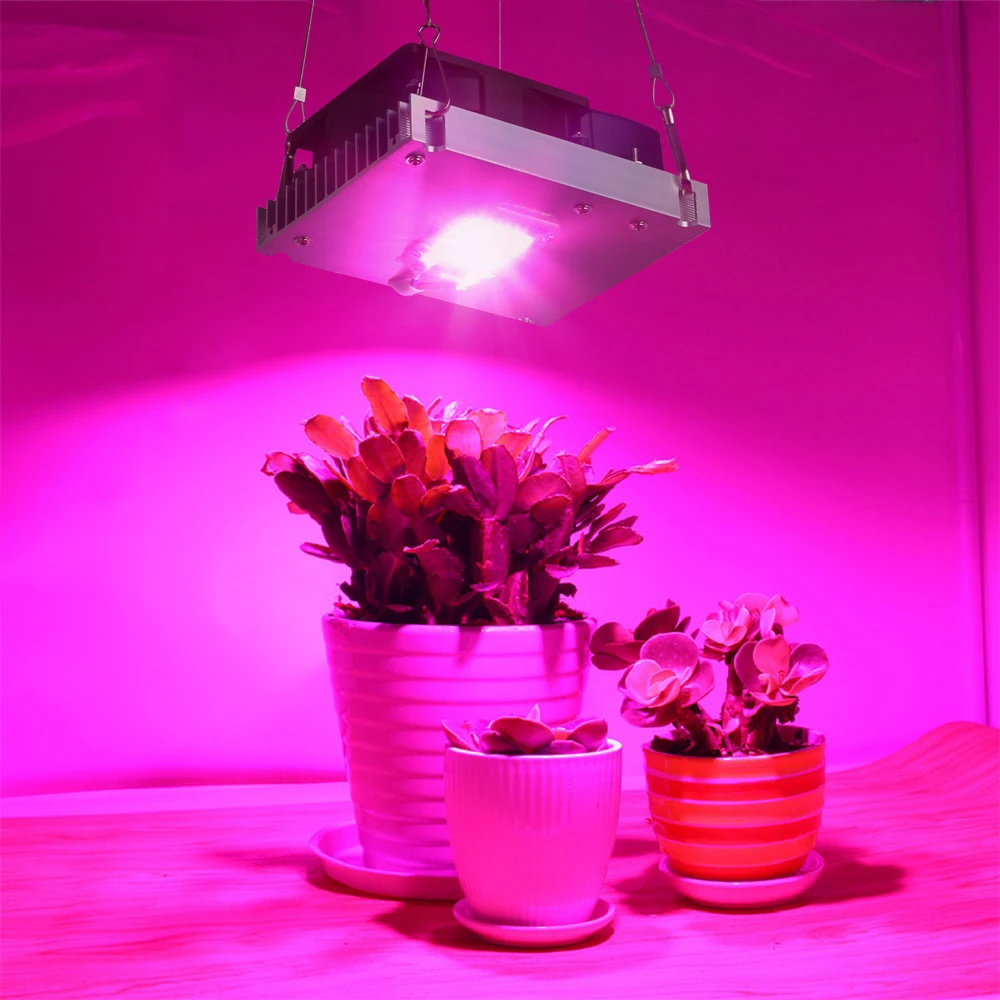 COB светодиодный светильник для выращивания растений, полный спектр, фактическая мощность 50 Вт, 100 Вт, 150 Вт, 200 Вт, светодиодная лампа для выращ... от AliExpress WW