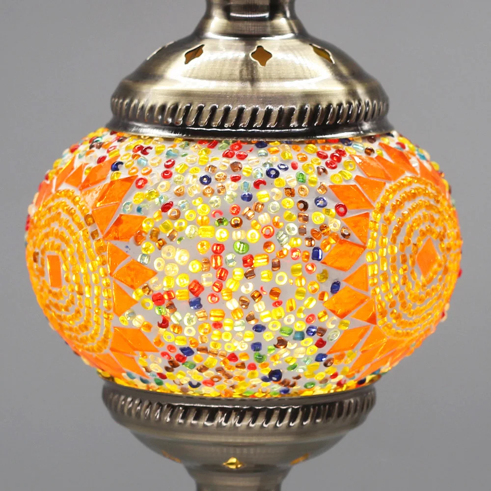 Юго-Восточная Азия богемная мозаика Турецкая Подвесная лампа E27 стеклянное бра