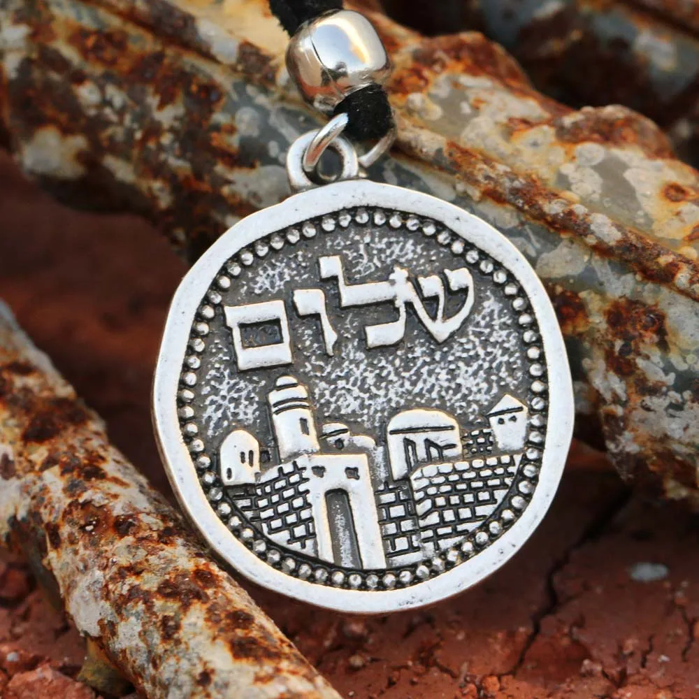 A344 Jerusalem b Подвеска с Майклом с защитой от Archangel, подвеска guuradian Angel Wing, патрон, католический медальон, ювелирные изделия, Прямая поставка - Окраска металла: A344 Jerusalem b
