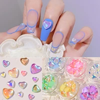 20pcs size mixed candy love crystal diamond heart glass symphony shining mocha macaron new nail decoration