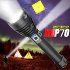 7000 люмен супер мощный Xlamp XHP70.2 светодиодный фонарик USB Zoom тактический фонарь xhp70 xhp50 18650 или 26650 перезаряжаемый аккумулятор