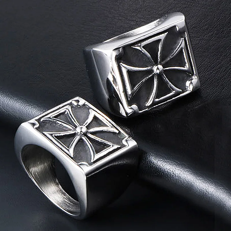 Винтаж в готическом стиле Пособия по немецкому языку армии кольцо с железным