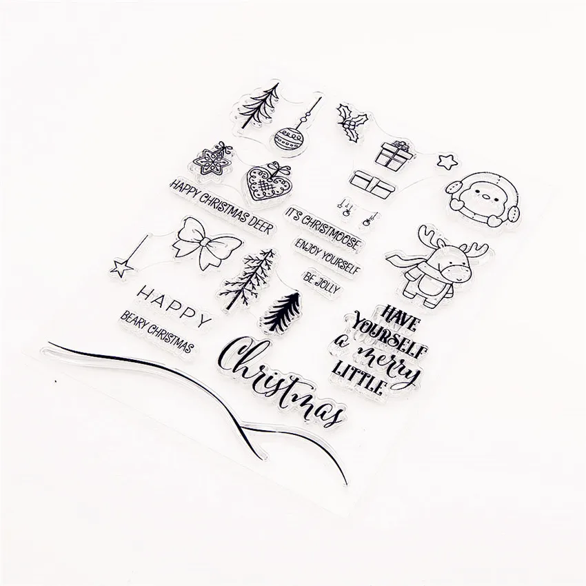 16*21 5 см Пасхальный эльф прозрачные штампы/силиконовые уплотнения роликовый