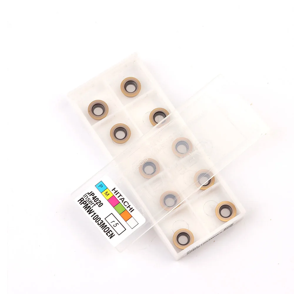 Токарные пластины Hitachi RPMW1003MOEN JP4020 твердосплавные втулки для токарного станка